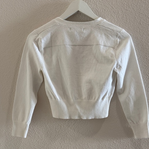 Ralph Lauren Cream Button-Up Crop Top - Picture 5 of 7